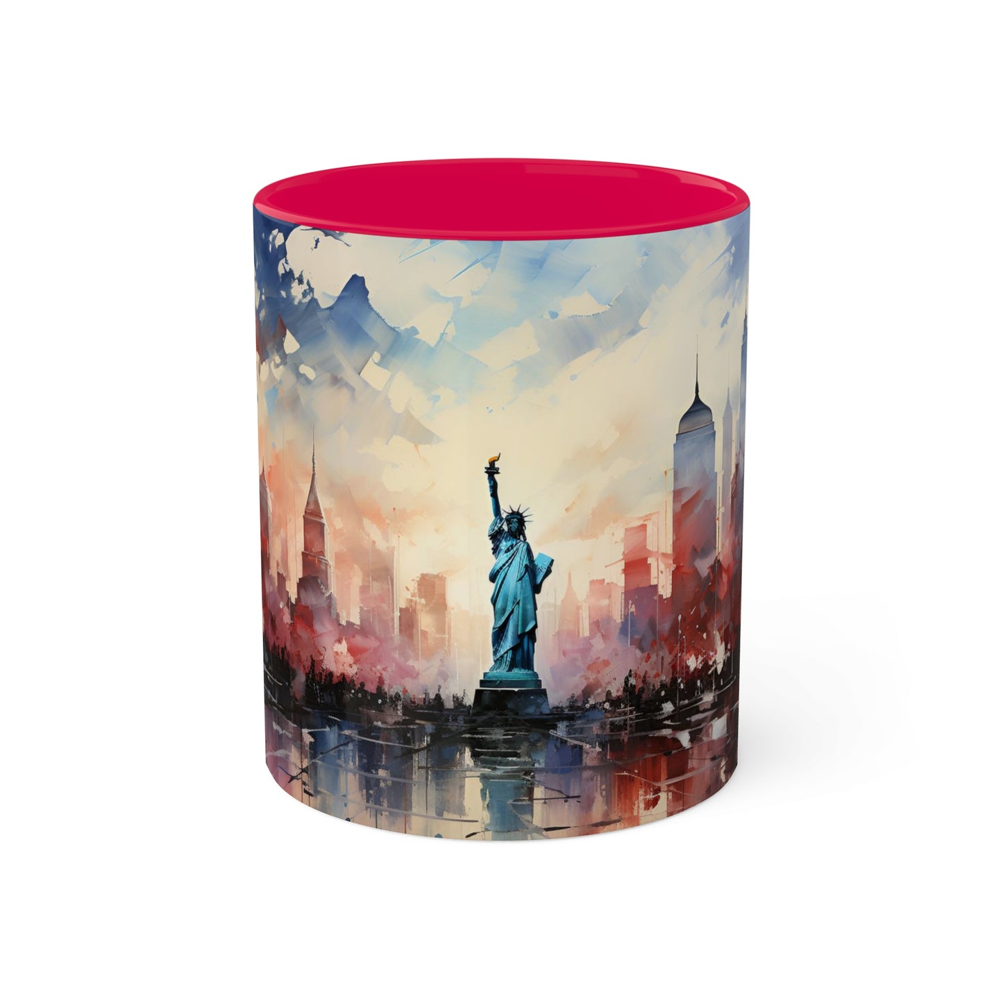 USA Land of the Free Colorful Mugs, 11oz