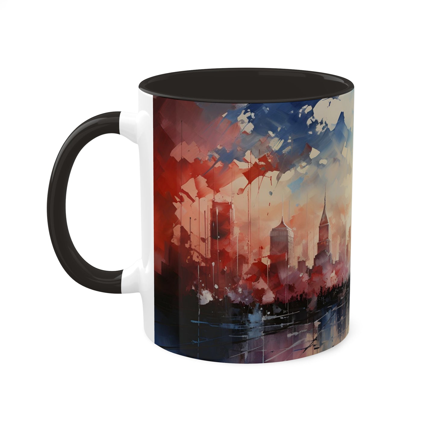 USA Land of the Free Colorful Mugs, 11oz