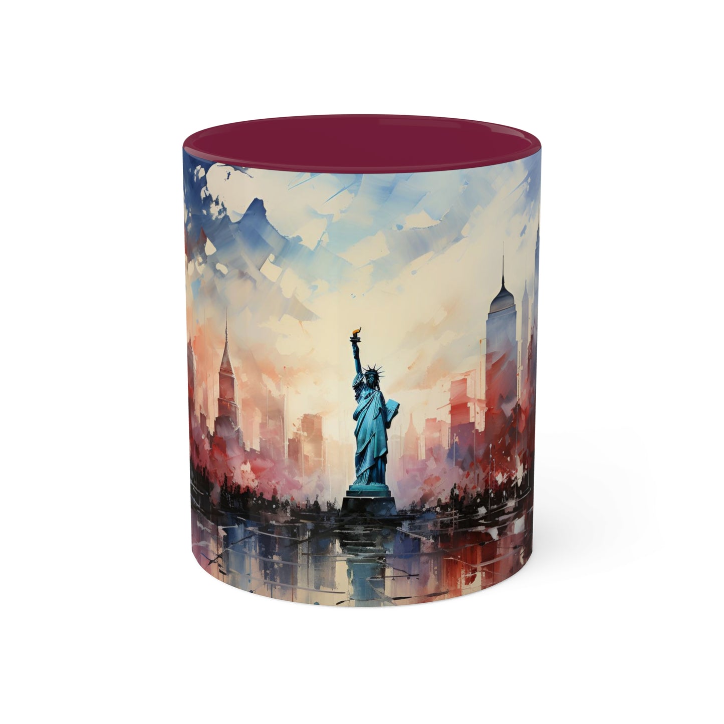 USA Land of the Free Colorful Mugs, 11oz