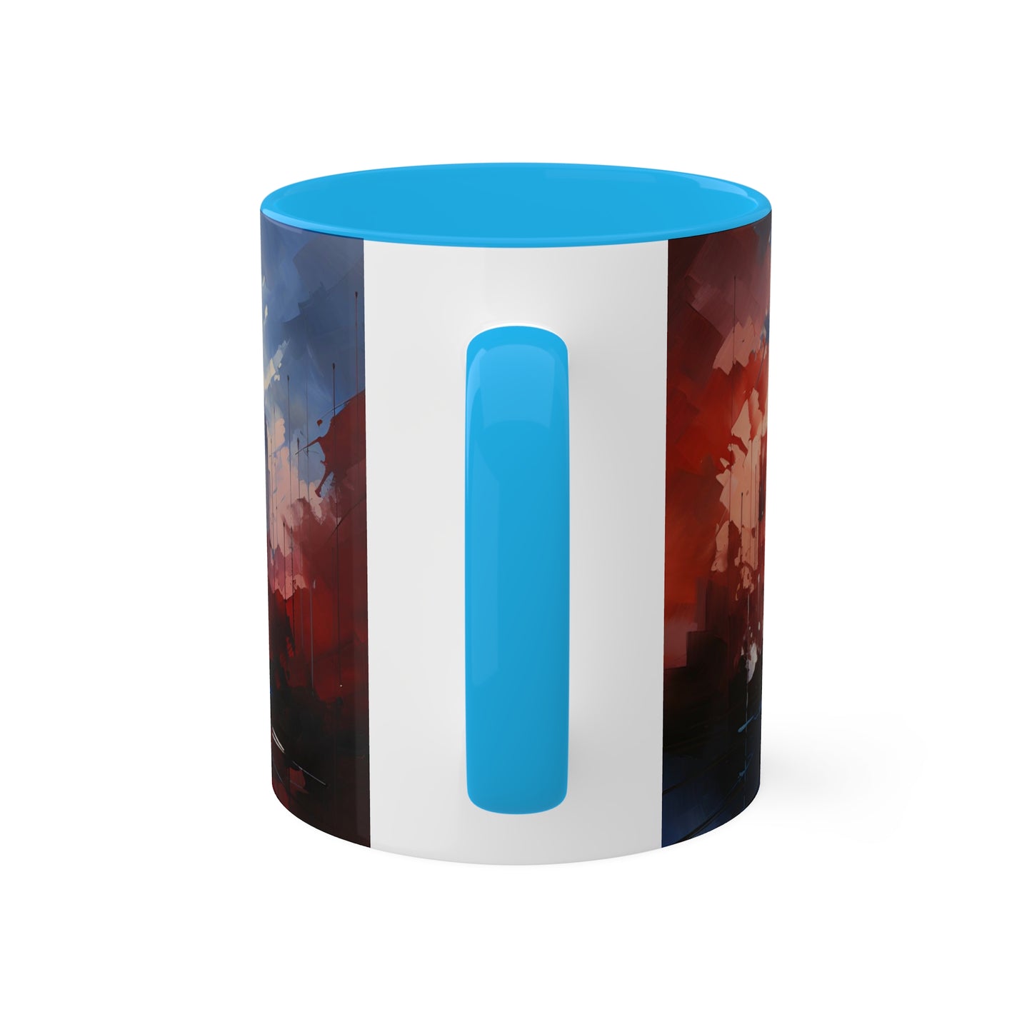 USA Land of the Free Colorful Mugs, 11oz