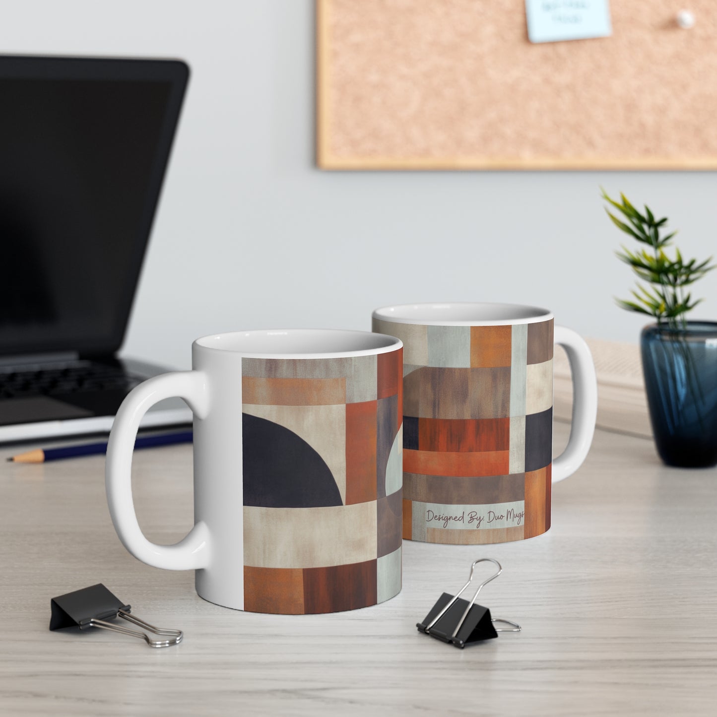 Geometric Shape Ceramic Mug (11oz Mugs)