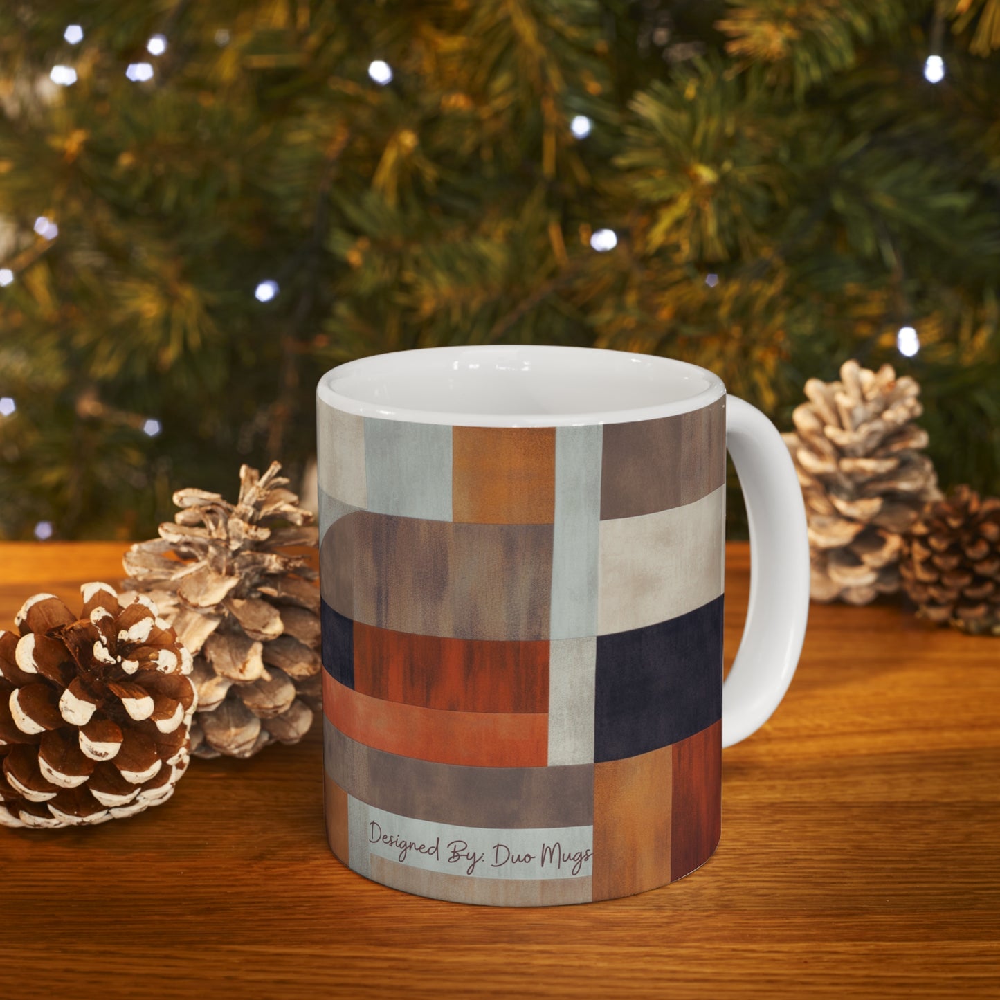Geometric Shape Ceramic Mug (11oz Mugs)
