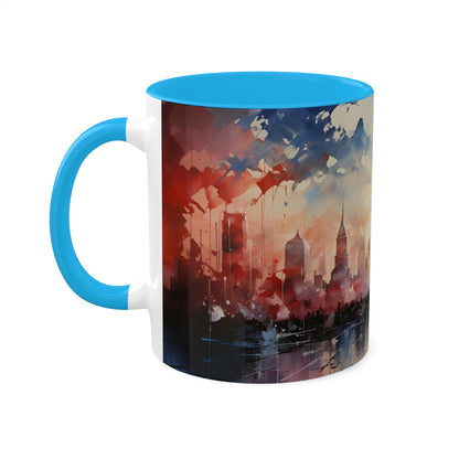 USA Land of the Free Colorful Mugs, 11oz