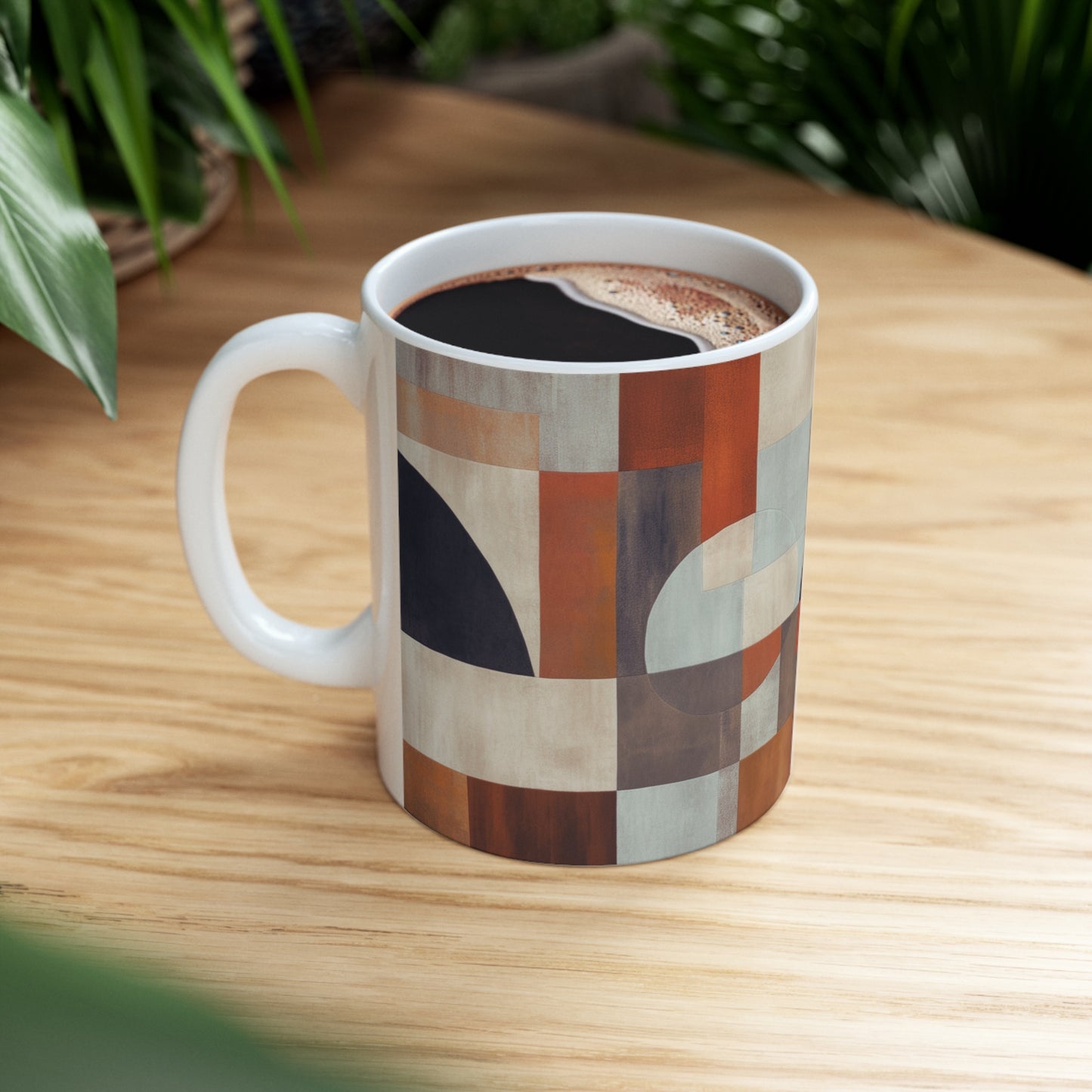 Geometric Shape Ceramic Mug (11oz Mugs)