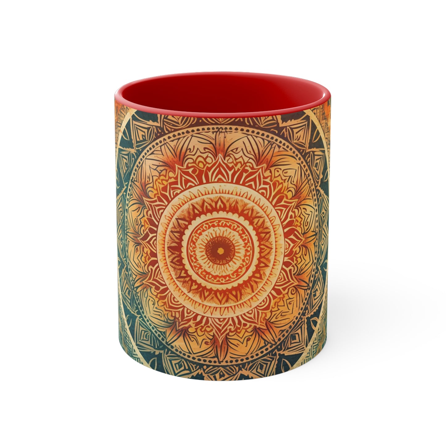 Mandala Accent Coffee Mug, 11oz