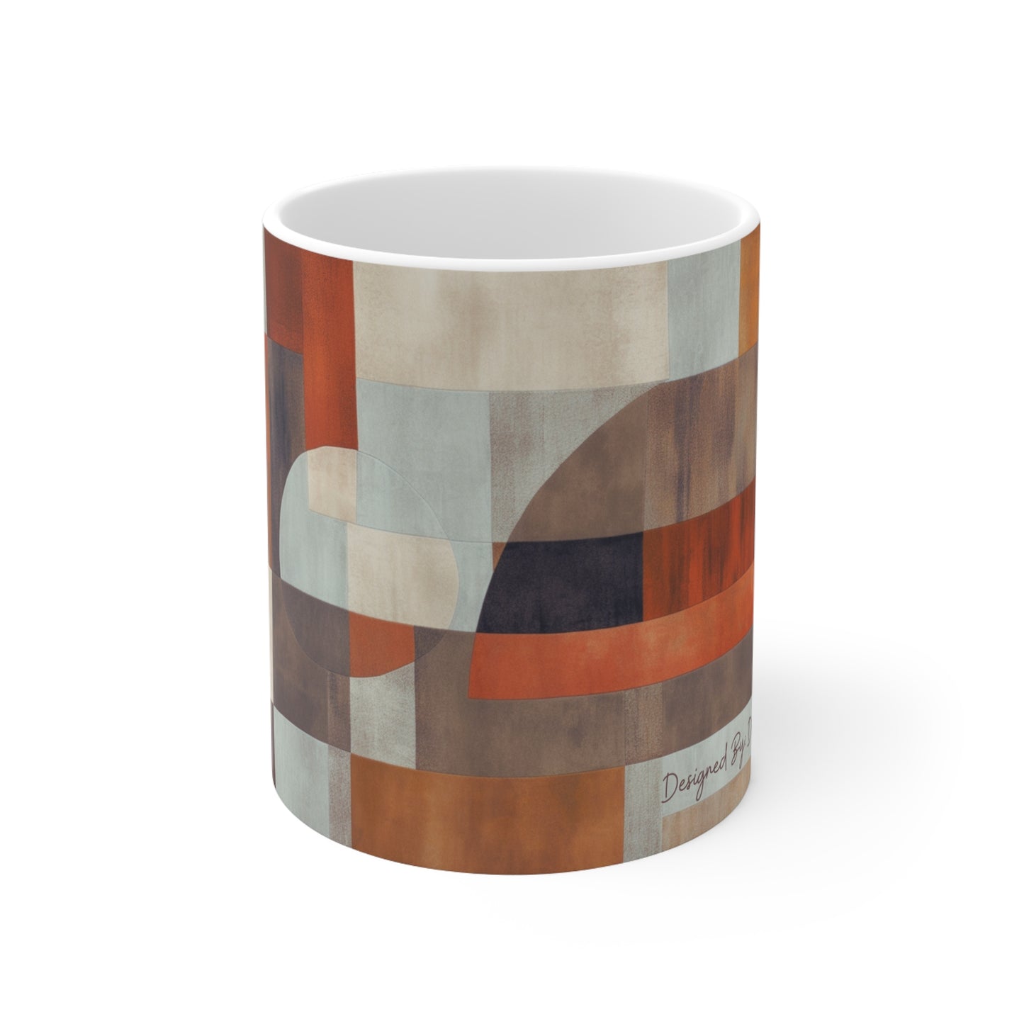 Geometric Shape Ceramic Mug (11oz Mugs)