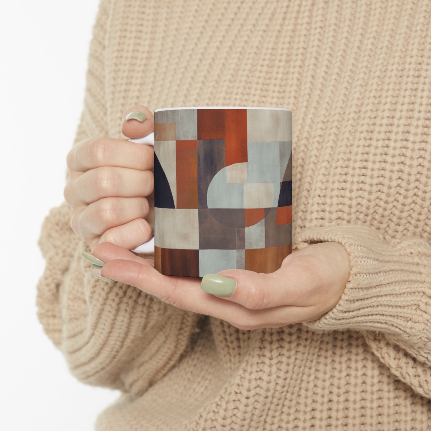 Geometric Shape Ceramic Mug (11oz Mugs)