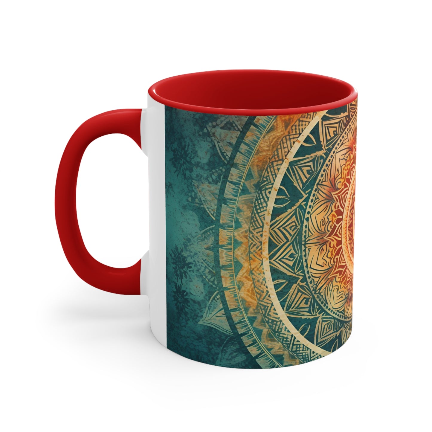 Mandala Accent Coffee Mug, 11oz