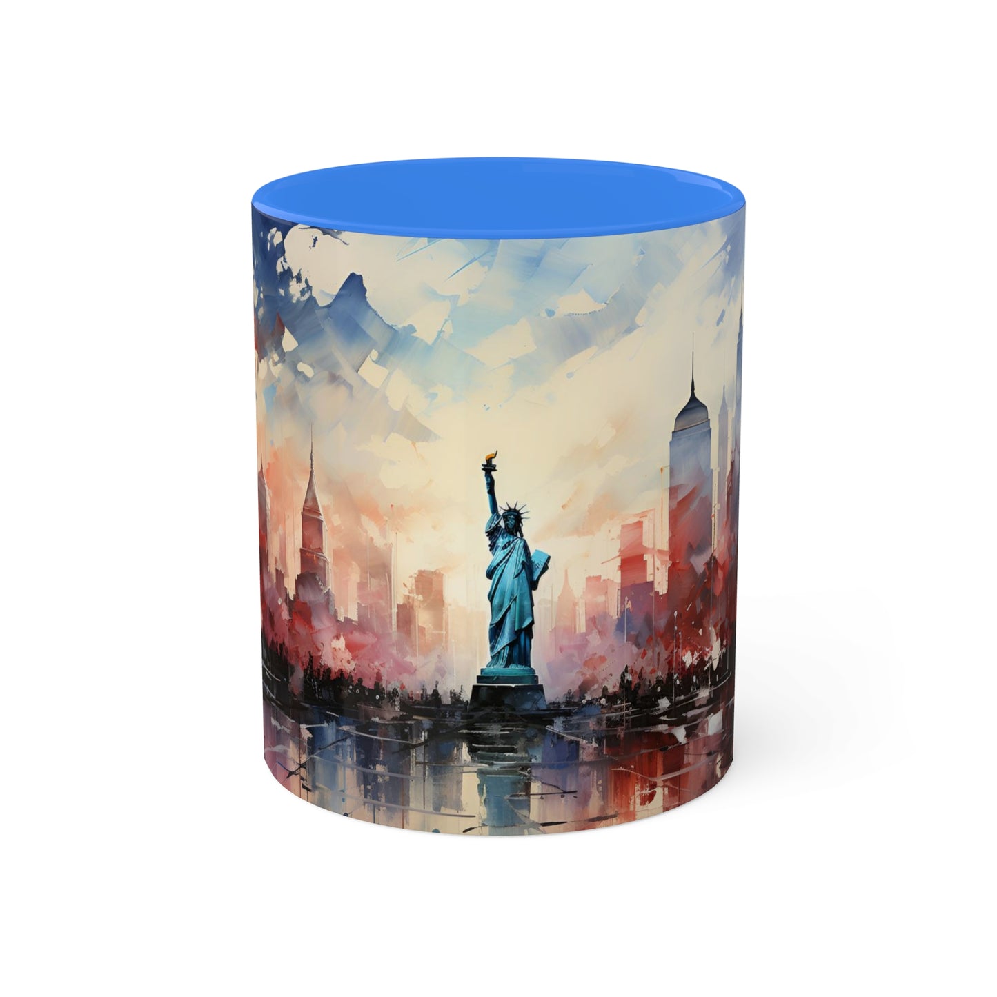 USA Land of the Free Colorful Mugs, 11oz