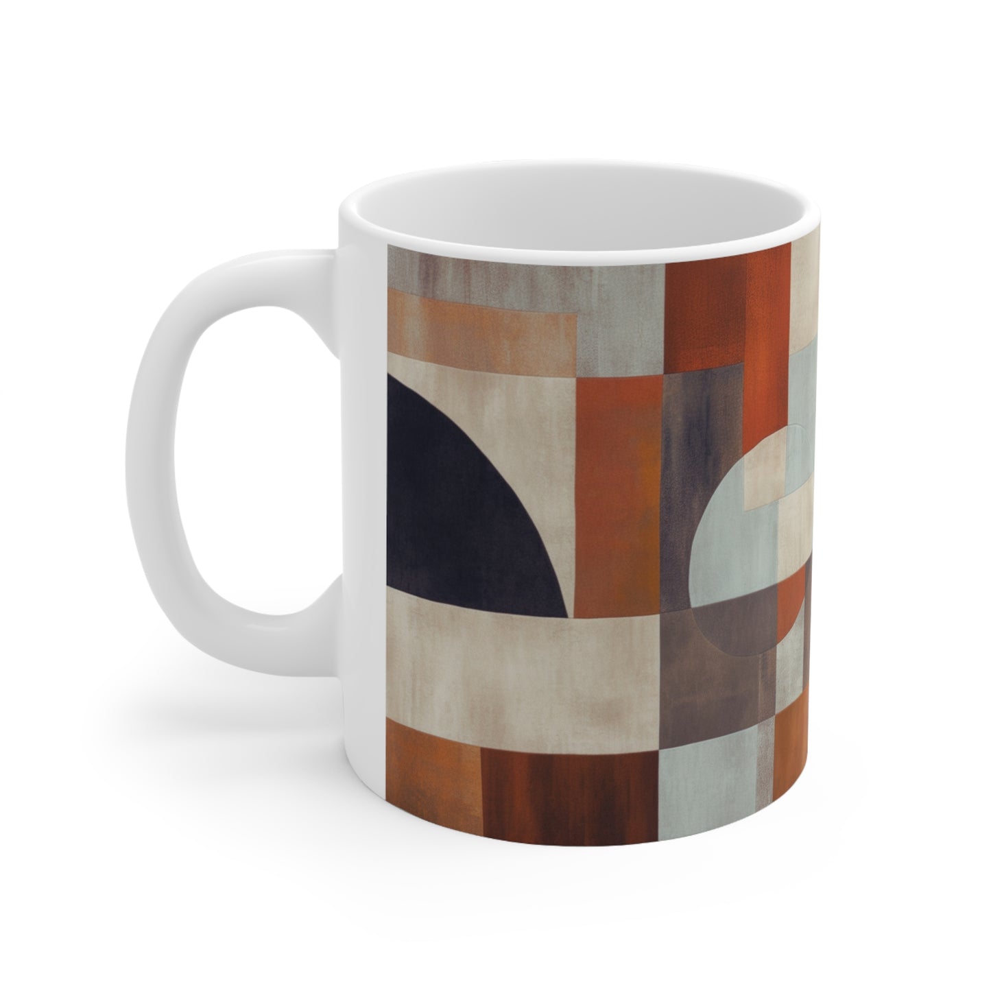Geometric Shape Ceramic Mug (11oz Mugs)