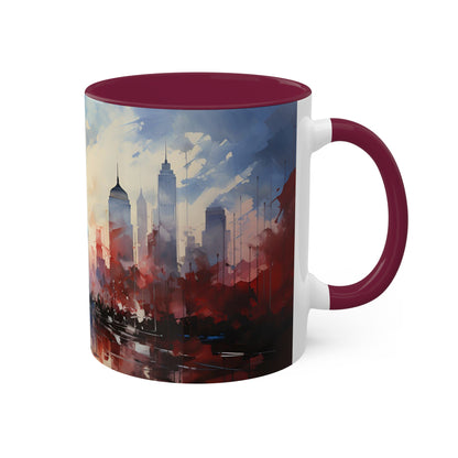 USA Land of the Free Colorful Mugs, 11oz
