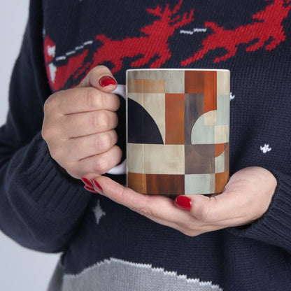 Geometric Shape Ceramic Mug (11oz Mugs)