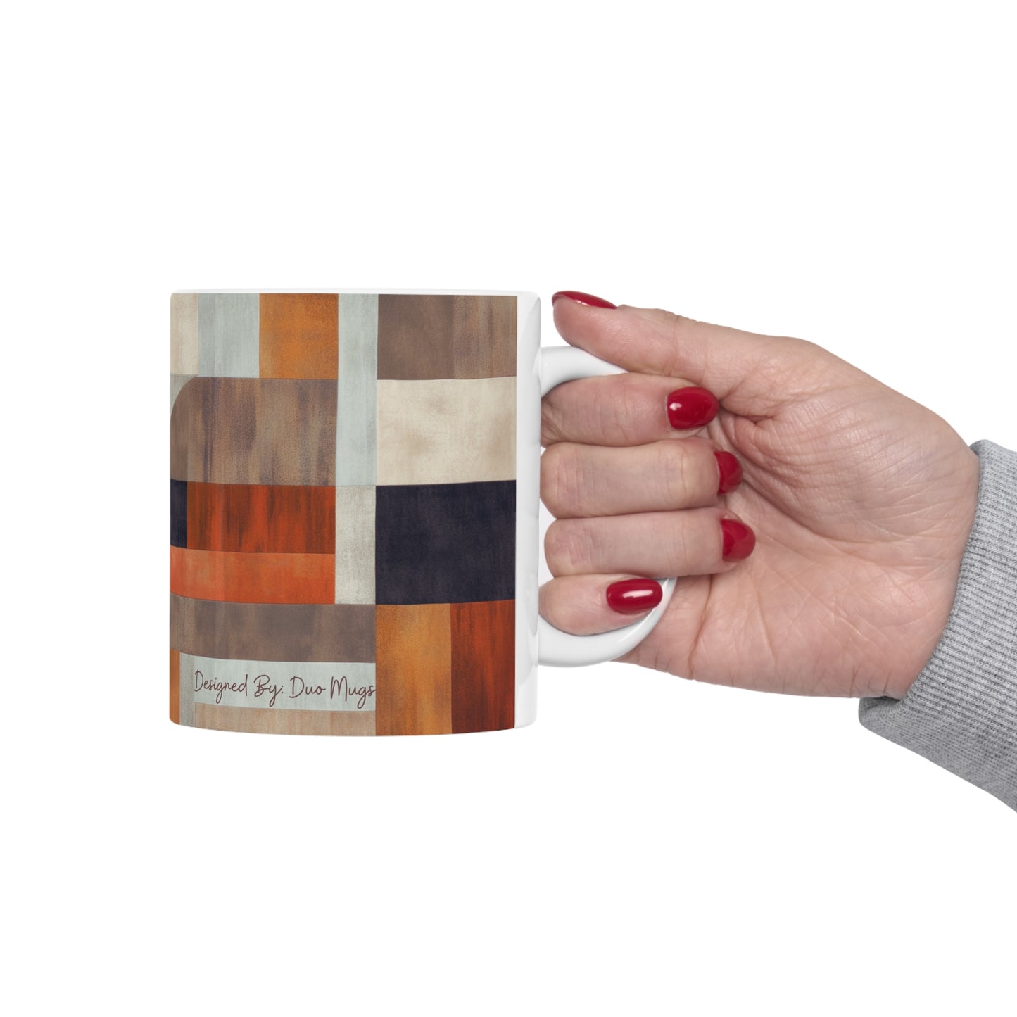 Geometric Shape Ceramic Mug (11oz Mugs)